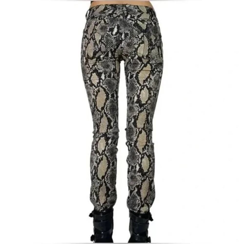 Tripp Nyc Daang Goodman Python Snake Print Skinny… - image 2